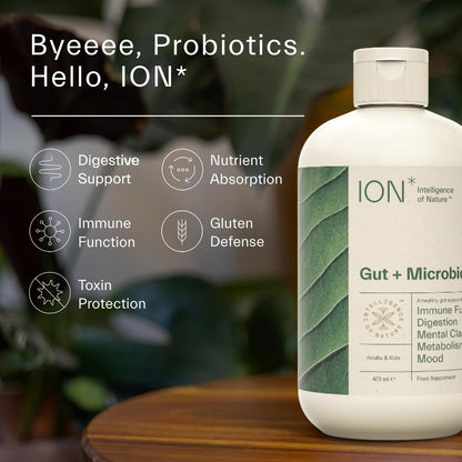ION* Intelligence of Nature Gut Support Liquid Supplement - Gut & Digestive Health Liquid Drops, Cleanse & Detox with Humic Extract - dailyvitalstore