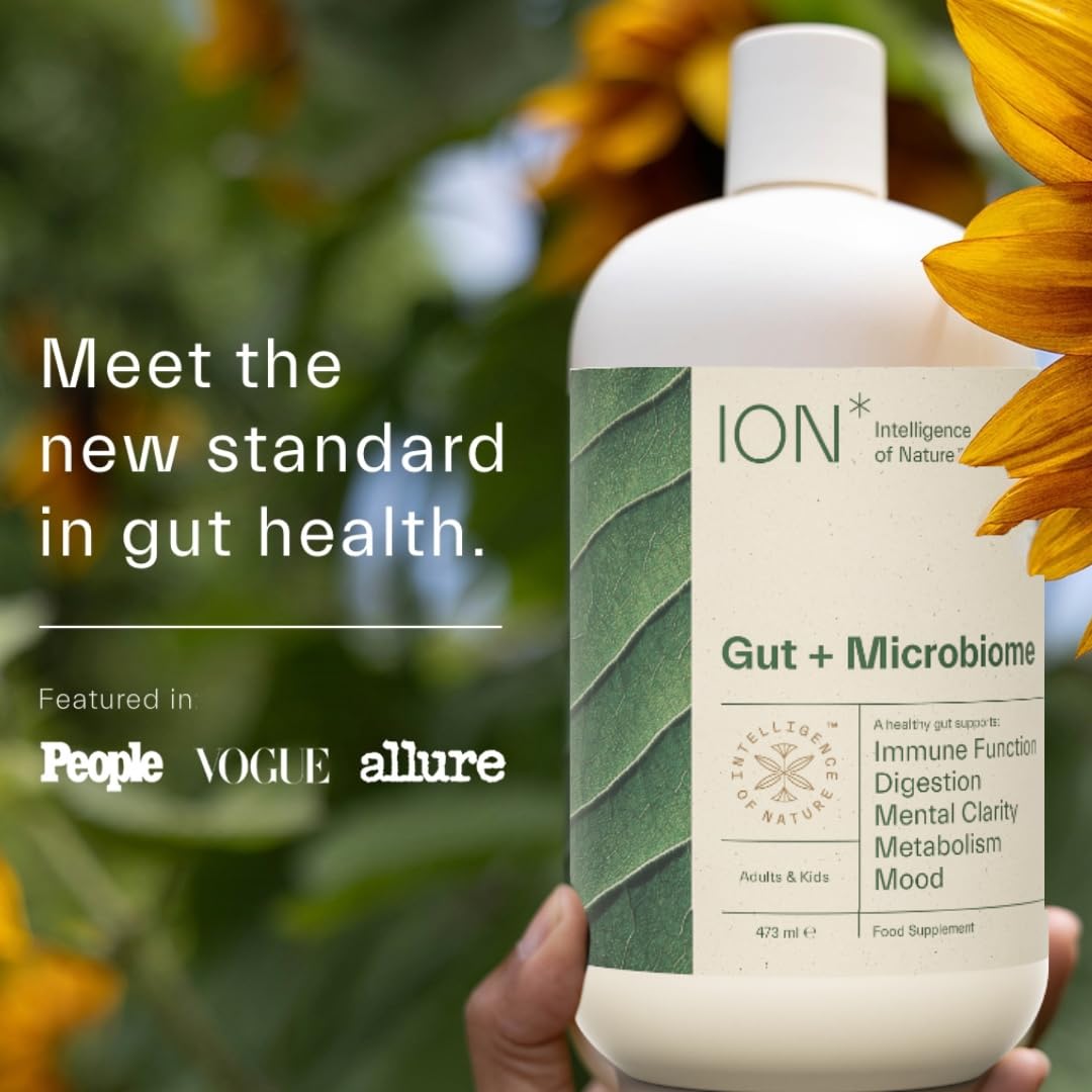 ION* Intelligence of Nature Gut Support Liquid Supplement - Gut & Digestive Health Liquid Drops, Cleanse & Detox with Humic Extract - dailyvitalstore