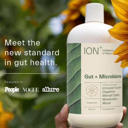ION* Intelligence of Nature Gut Support Liquid Supplement - Gut & Digestive Health Liquid Drops, Cleanse & Detox with Humic Extract - dailyvitalstore