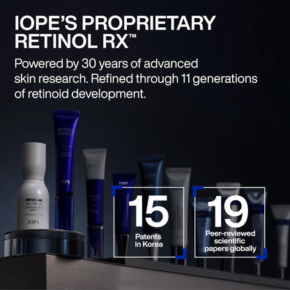 IOPE Expert Retinol RX 1% Super Bounce Serum - Gentle Anti-Aging Face Serum for Beginners - Visibly Firms Skin, Refines Pores, and Smooths Wrinkles - 1.01 fl. oz. - dailyvitalstore