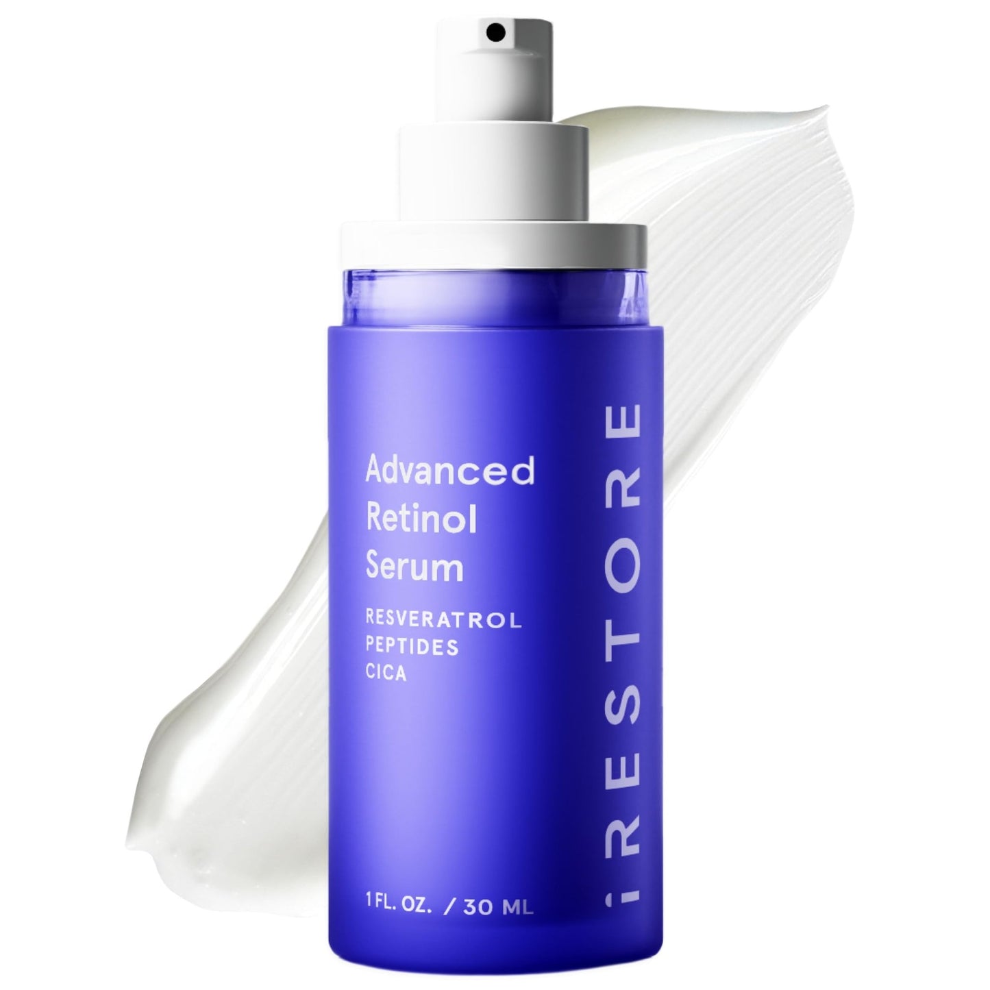 iRestore Retinol Serum for Face - 1% Retinol with Peptides & Hyaluronic Acid - Anti Aging Night Serum for Sensitive Skin - Fragrance Free - dailyvitalstore