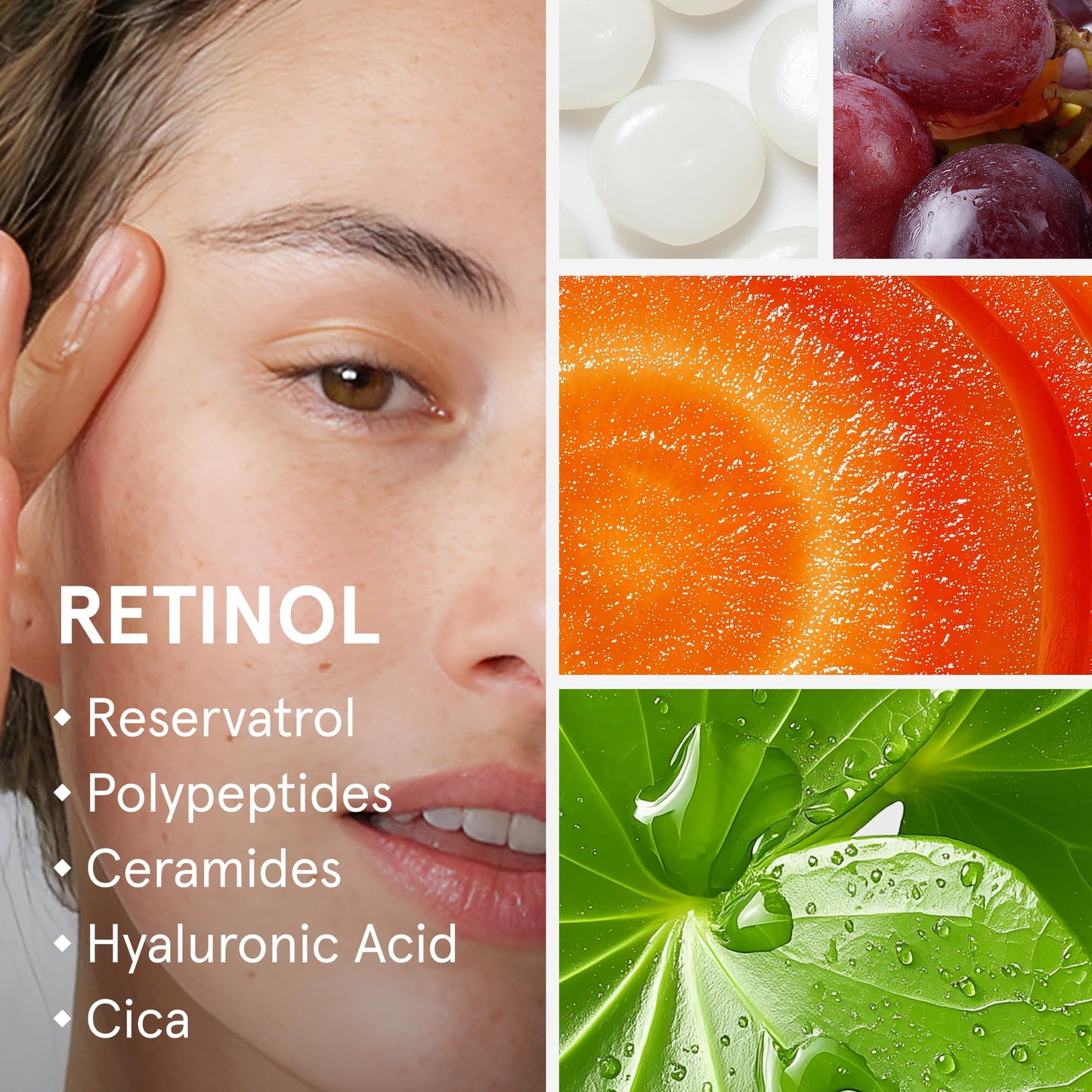 iRestore Retinol Serum for Face - 1% Retinol with Peptides & Hyaluronic Acid - Anti Aging Night Serum for Sensitive Skin - Fragrance Free - dailyvitalstore