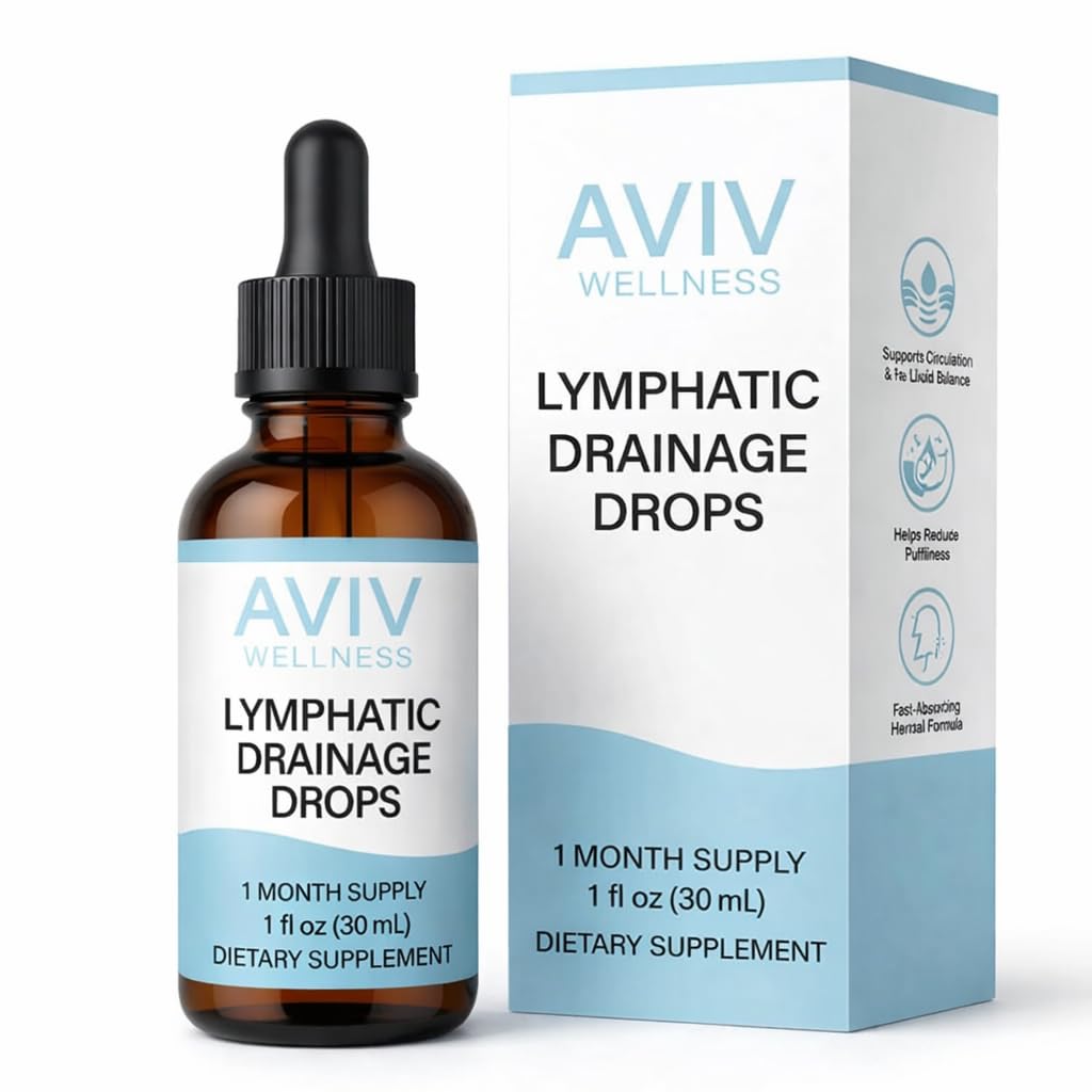 IRMI Avivwellness Lymphatic Drainage Drops, Organic Lymphatic Liquid Drops- Herbal Liquid Blend - 1 fl oz (30 mL) - dailyvitalstore