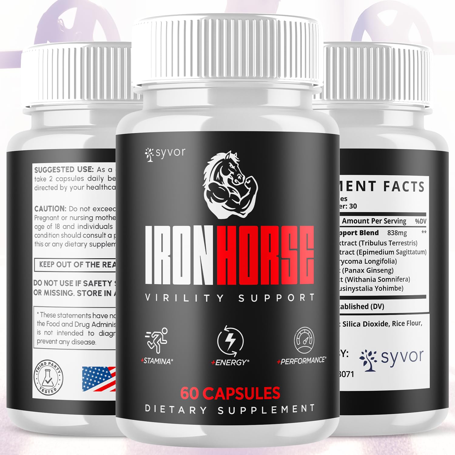 Iron Horse Supplement Pills, Official Iron Horse Pills for Men with All Natural Ingredients, Advanced IronHorse Capsules Designed to Support Health and Wellness with Premium Vitamins (60 Capsules) - dailyvitalstore