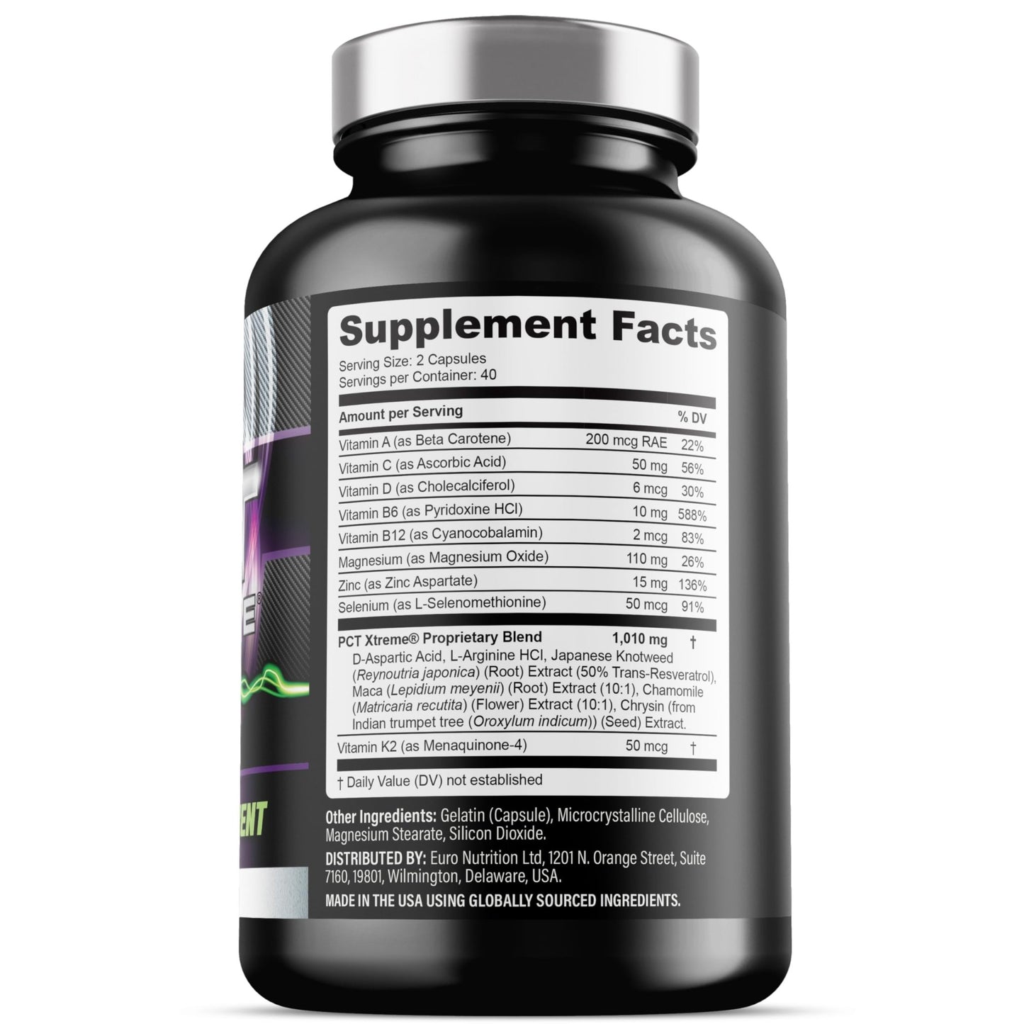 Iron Labs Nutrition PCT Xtreme - PCT Supplement for Men - 30 Day Course - Post Cycle Support Booster (80 Capsules) - dailyvitalstore