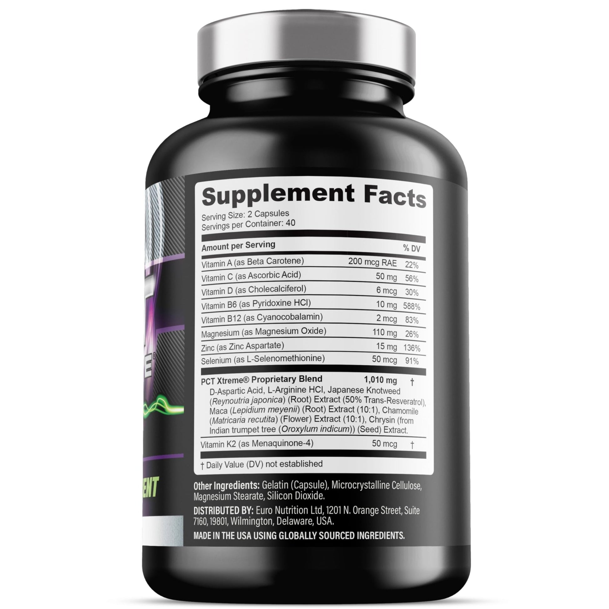 Iron Labs Nutrition PCT Xtreme - PCT Supplement for Men - 30 Day Course - Post Cycle Support Booster (80 Capsules) - dailyvitalstore