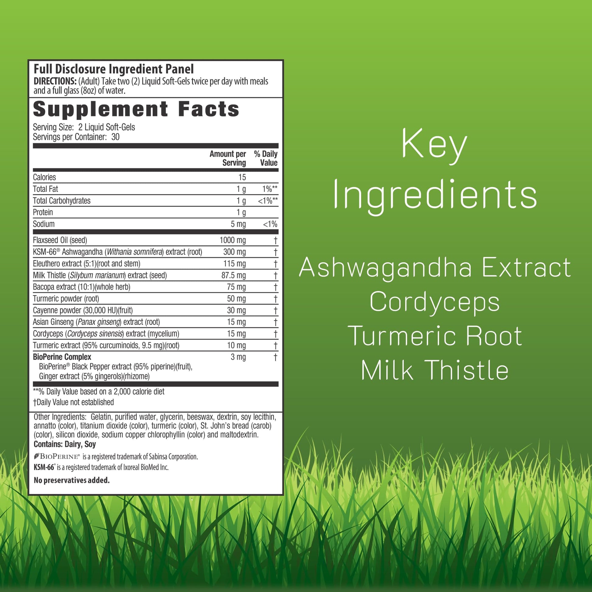 Irwin Naturals Extra Strength Ashwagandha - 60 Liquid Softgels - Helps Boost Physical & Mental Performance - with Turmeric & Milk Thistle - dailyvitalstore