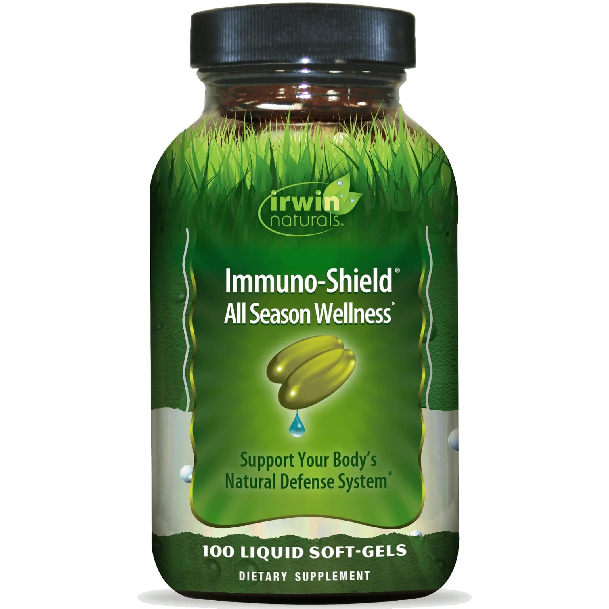 Irwin Naturals Immuno-Shield All Season Wellness for Body's Natural Defense System - 100 Liquid Softgels - dailyvitalstore