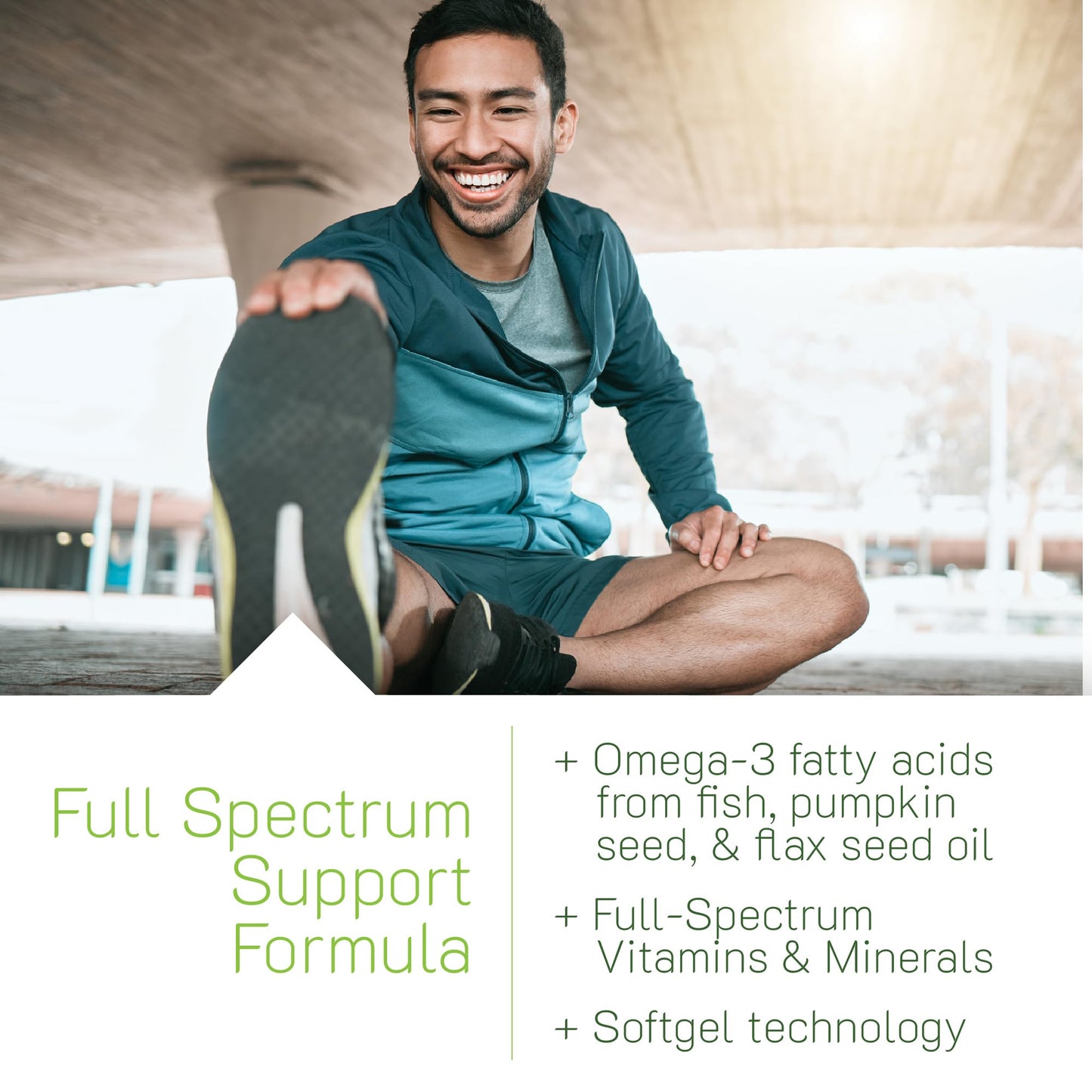 Irwin Naturals Men's Living Green Liquid-Gel Multi - 70 Essential Nutrients, Full-Spectrum Vitamin Supplements for Men, Wholefood Blend - Promotes Brain & Adrenal Support - 120 Liquid Soft-Gels - dailyvitalstore