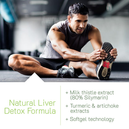 Irwin Naturals Milk Thistle Liver Detox - 60 Liquid Soft-Gels, Pack of 2 - Supports Liver Health with Dandelion, Artichoke, Turmeric & Green Beet Root - 60 Total Servings - dailyvitalstore