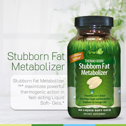 Irwin Naturals Thermo-Burn Stubborn Fat Metabolizer - 75 Liquid Soft-Gels - dailyvitalstore