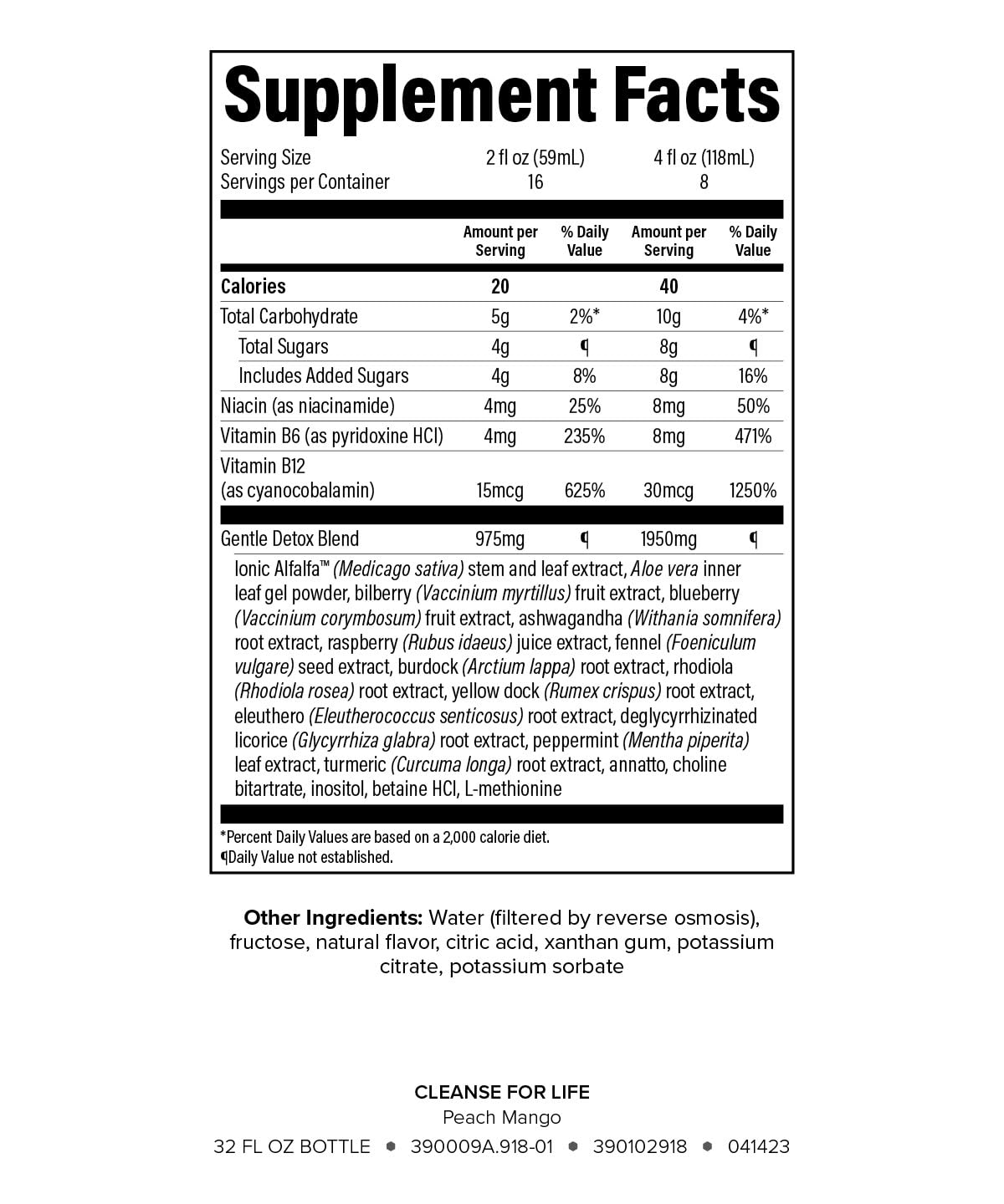 Isagenix Cleanse for Life - Detox System Support with Vitamins & Minerals - Support Healthy Metabolism with Antioxidant Supplement - Gluten & Soy Free Cleanse Drink - Peach Mango, 32 Oz - dailyvitalstore