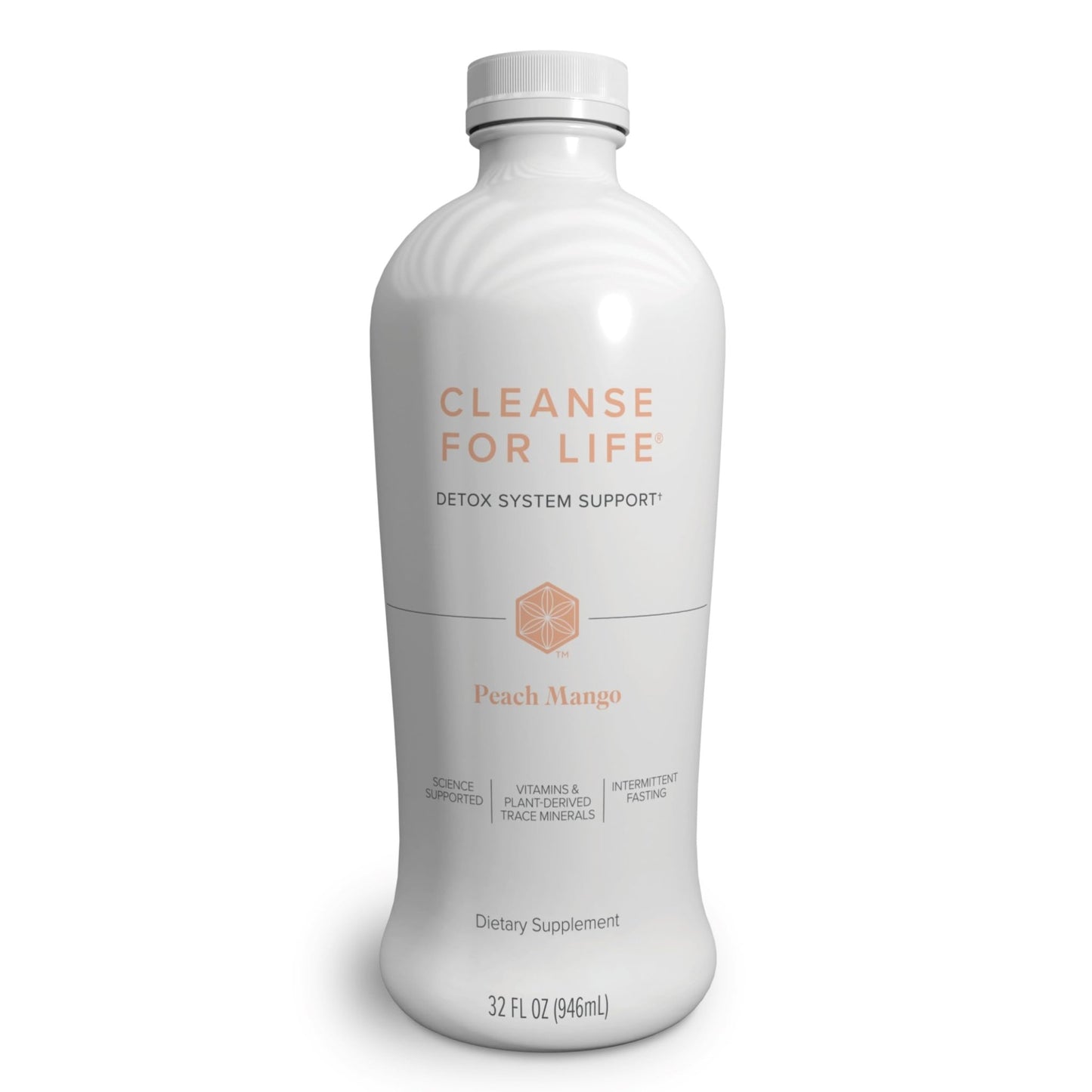 Isagenix Cleanse for Life - Detox System Support with Vitamins & Minerals - Support Healthy Metabolism with Antioxidant Supplement - Gluten & Soy Free Cleanse Drink - Peach Mango, 32 Oz - dailyvitalstore