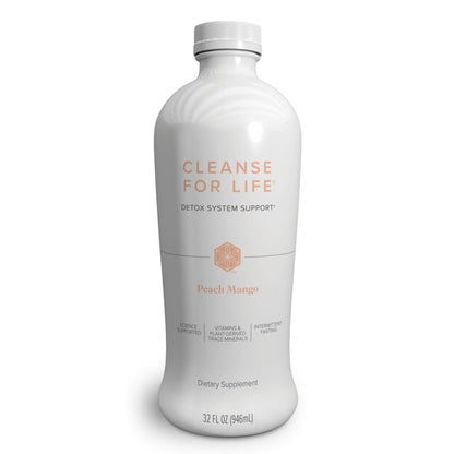 Isagenix Cleanse for Life - Detox System Support with Vitamins & Minerals - Support Healthy Metabolism with Antioxidant Supplement - Gluten & Soy Free Cleanse Drink - Peach Mango, 32 Oz - dailyvitalstore