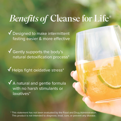 Isagenix Cleanse for Life - Powder Supplement for Cleanse Drink with No Laxatives or Diuretics - Support Metabolism with Vitamin B12 & Niacin - dailyvitalstore