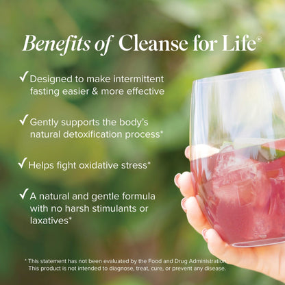 Isagenix Cleanse for Life - Powder Supplement for Cleanse Drink with No Laxatives or Diuretics - Support Metabolism with Vitamin B12 & Niacin - Natural Rich Berry -3.4 Oz (16 Servings) - dailyvitalstore