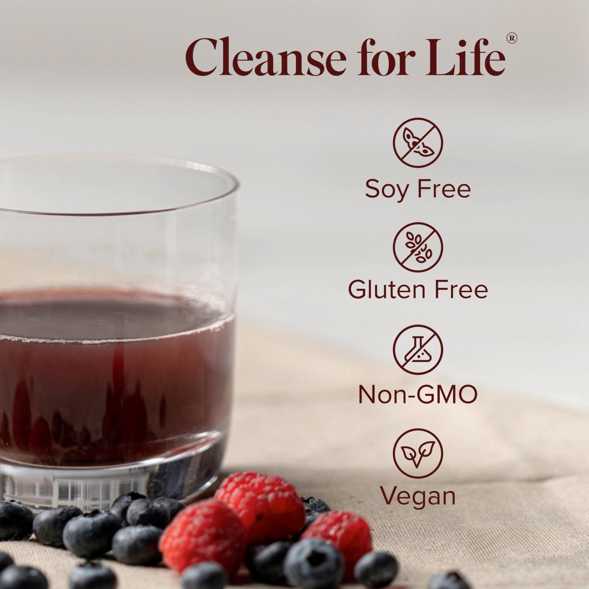Isagenix Cleanse for Life - Powder Supplement for Cleanse Drink with No Laxatives or Diuretics - Support Metabolism with Vitamin B12 & Niacin - Natural Rich Berry -3.4 Oz (16 Servings) - dailyvitalstore