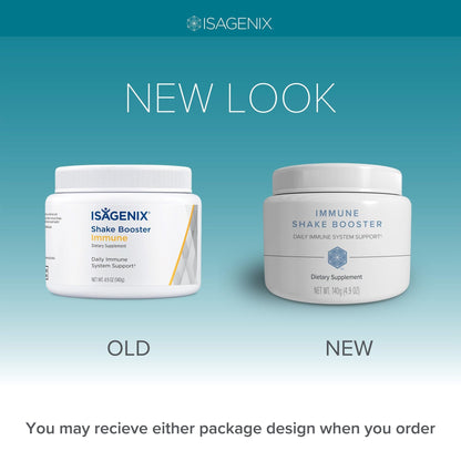 Isagenix Immune Shake Booster - Supports Healthy Immune Function with Wellmune® Beta-Glucans & Mushroom Blend - Unflavored Powder for Easy Mixing - Good Source of Fiber - No Artificial Ingredients - dailyvitalstore