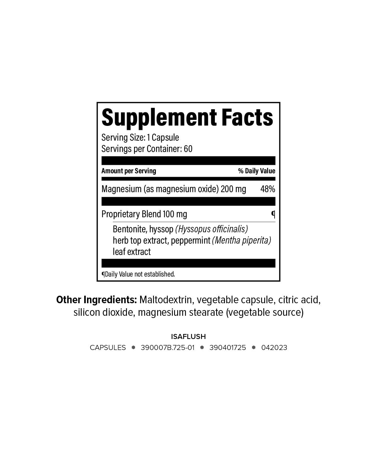 Isagenix IsaFlush - Gentle Digestive Support with Balanced Minerals Encouraging Regularity - No Harsh Laxatives - 60 Capsules - dailyvitalstore