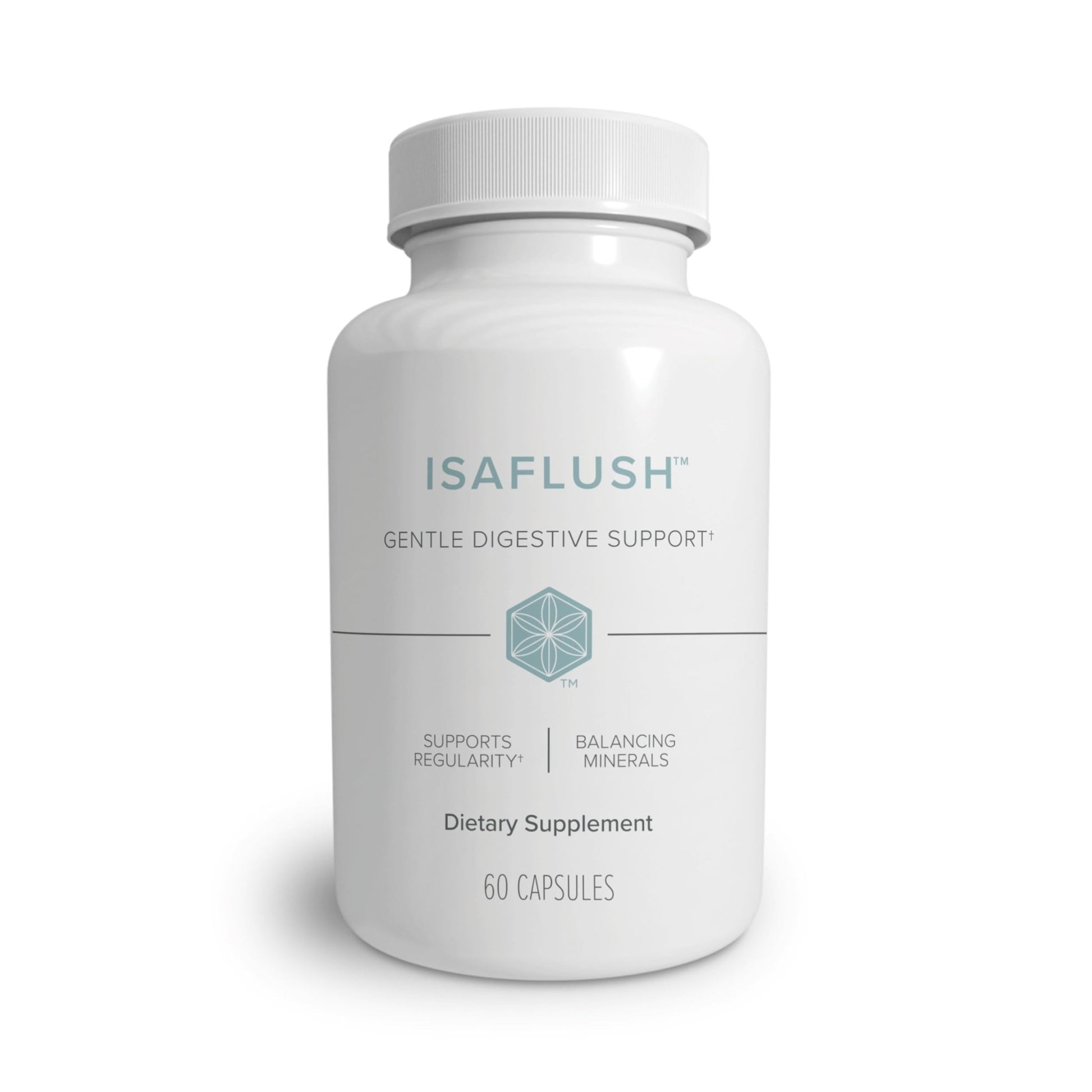 Isagenix IsaFlush - Gentle Digestive Support with Balanced Minerals Encouraging Regularity - No Harsh Laxatives - 60 Capsules - dailyvitalstore