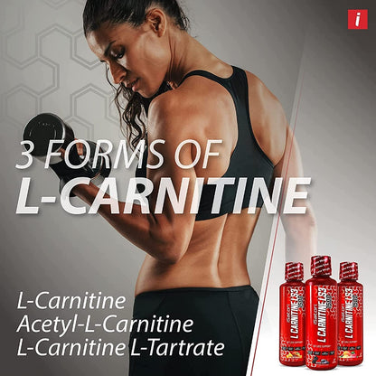iSatori L-Carnitine LS3 3000, Liquid L-Carnitine with Acetyl L-Carnitine, L-Carnitine L-Tartrate, Stimulant Free Pre Workout, Low Calories, Sugar, Gluten, - dailyvitalstore