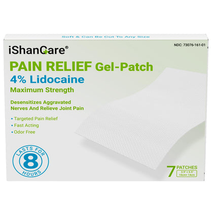 ishancare Maximum Strength Lidocaine Patches 4%, Flexible & Stay-Put Pain Relief for Knees, Elbows, and Lower Back, Fast-Acting Unscented Medicated Patch, 7 Count - dailyvitalstore