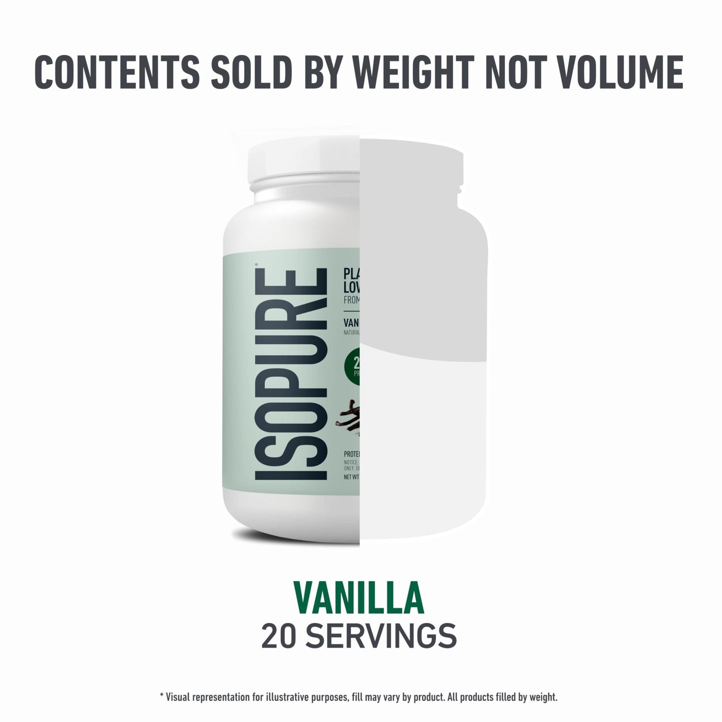 Isopure Plant-Based Protein Powder – 20g Organic Pea and Rice Protein with a Complete Amino Acid Profile – Supports Muscle Recovery - dailyvitalstore