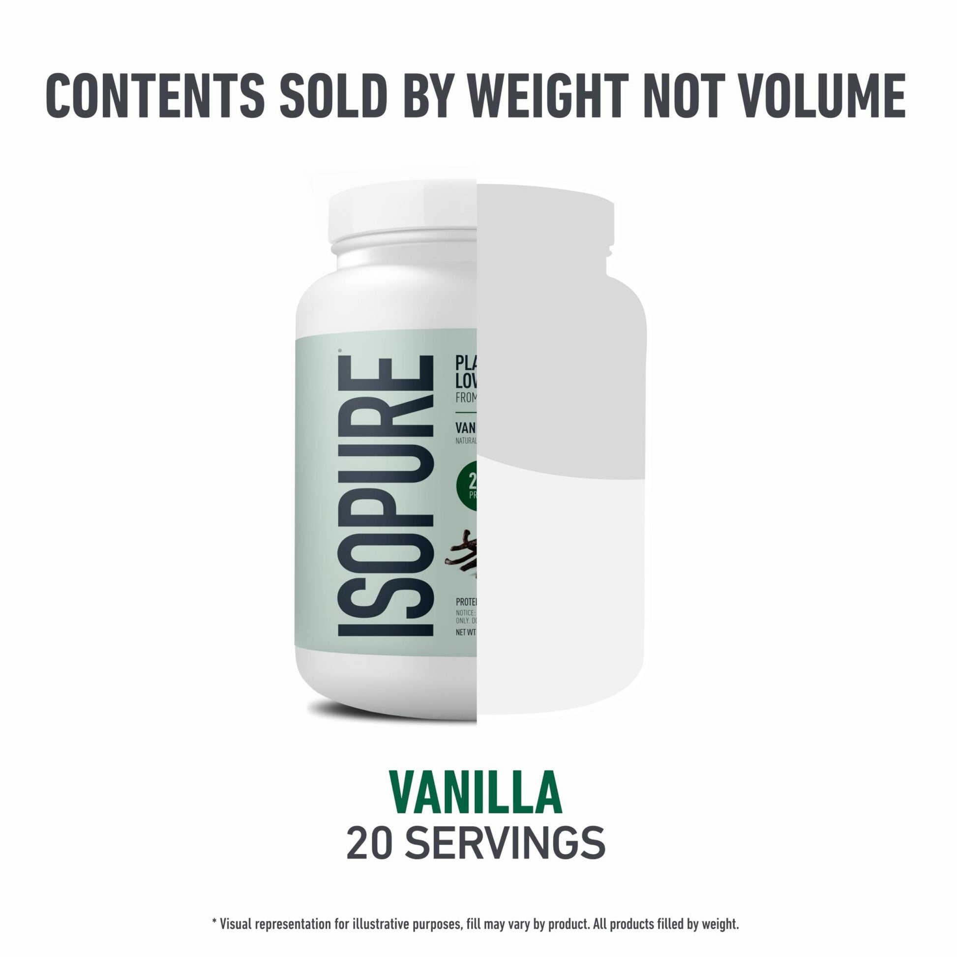 Isopure Plant-Based Protein Powder – 20g Organic Pea and Rice Protein with a Complete Amino Acid Profile – Supports Muscle Recovery - dailyvitalstore
