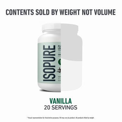 Isopure Plant-Based Protein Powder – 20g Organic Pea and Rice Protein with a Complete Amino Acid Profile – Supports Muscle Recovery - dailyvitalstore