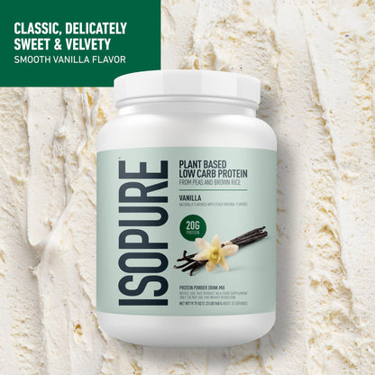 Isopure Plant-Based Protein Powder – 20g Organic Pea and Rice Protein with a Complete Amino Acid Profile – Supports Muscle Recovery - dailyvitalstore