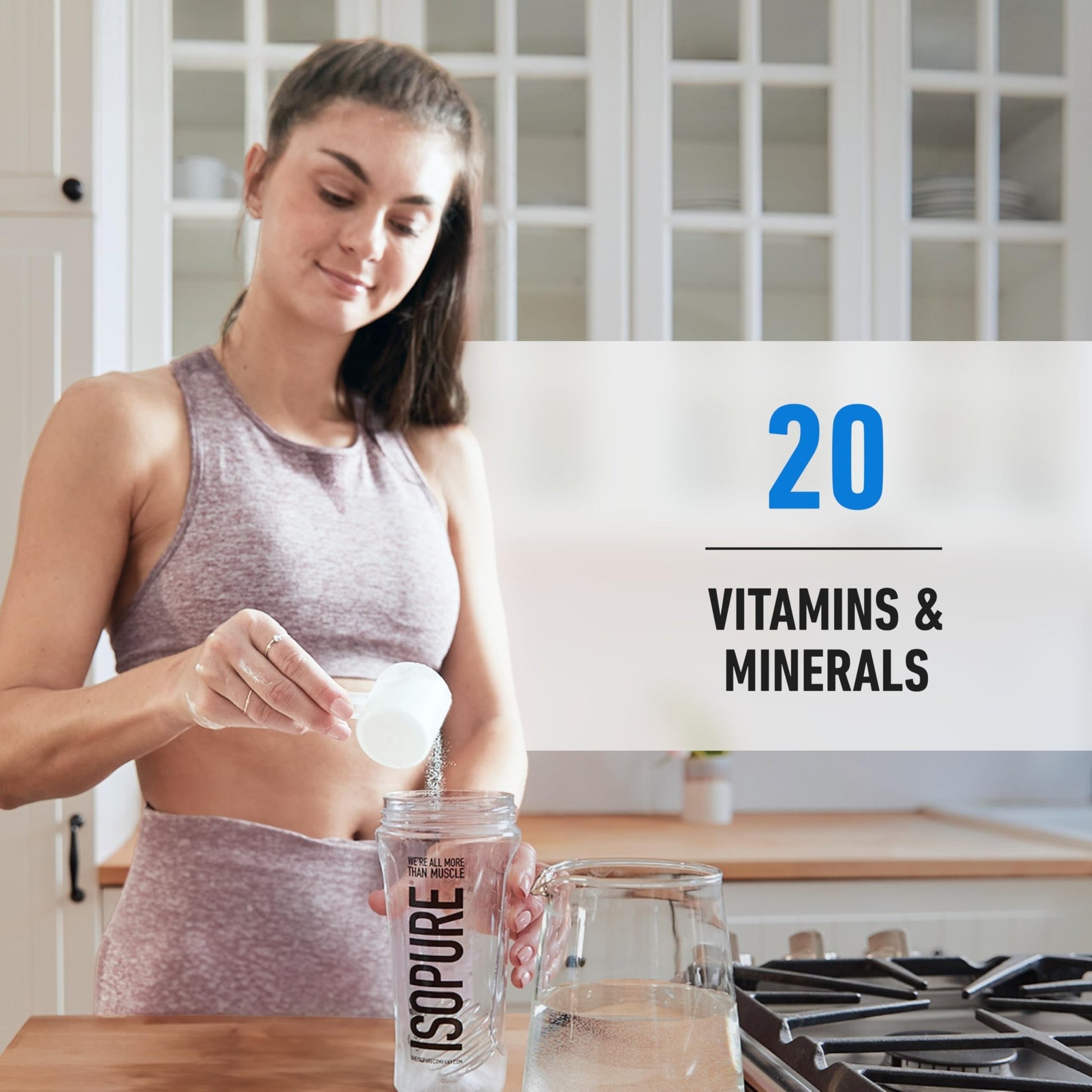 Isopure Zero Carb 100% Pure Whey Isolate Protein Powder, Lactose Free, Gluten Free, with Vitamins, Creamy Vanilla, 25g Protein Per Serving, 1 Lb, - dailyvitalstore