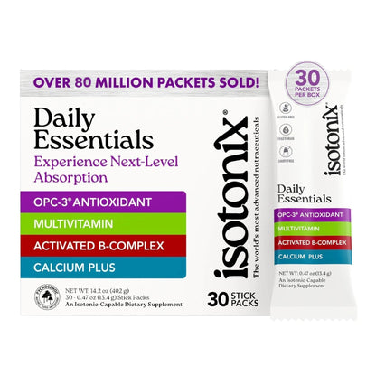 Isotonix® Daily Essentials Multivitamin Powder Packets – 4-in-1 Formula with Multivitamin, Activated B-Complex, Calcium Plus - dailyvitalstore