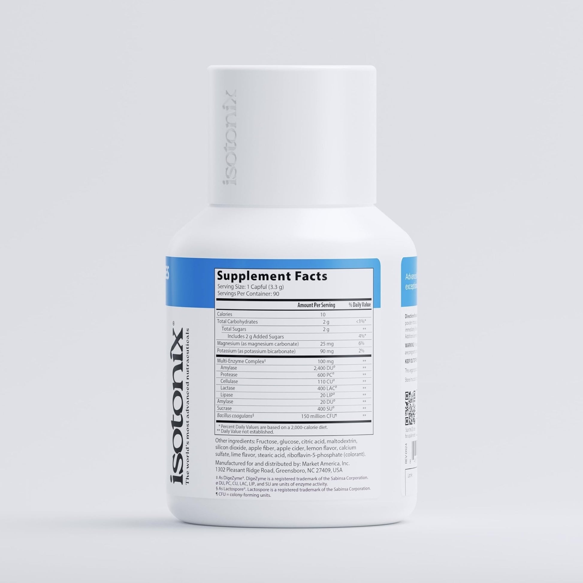 Isotonix® Digestive Enzymes with Probiotics | DigeZyme® Multi-Enzyme Complex & Lactospore® Bacillus Coagulans | Nutrient Absorption, Gut Balance & Digestive Health - dailyvitalstore