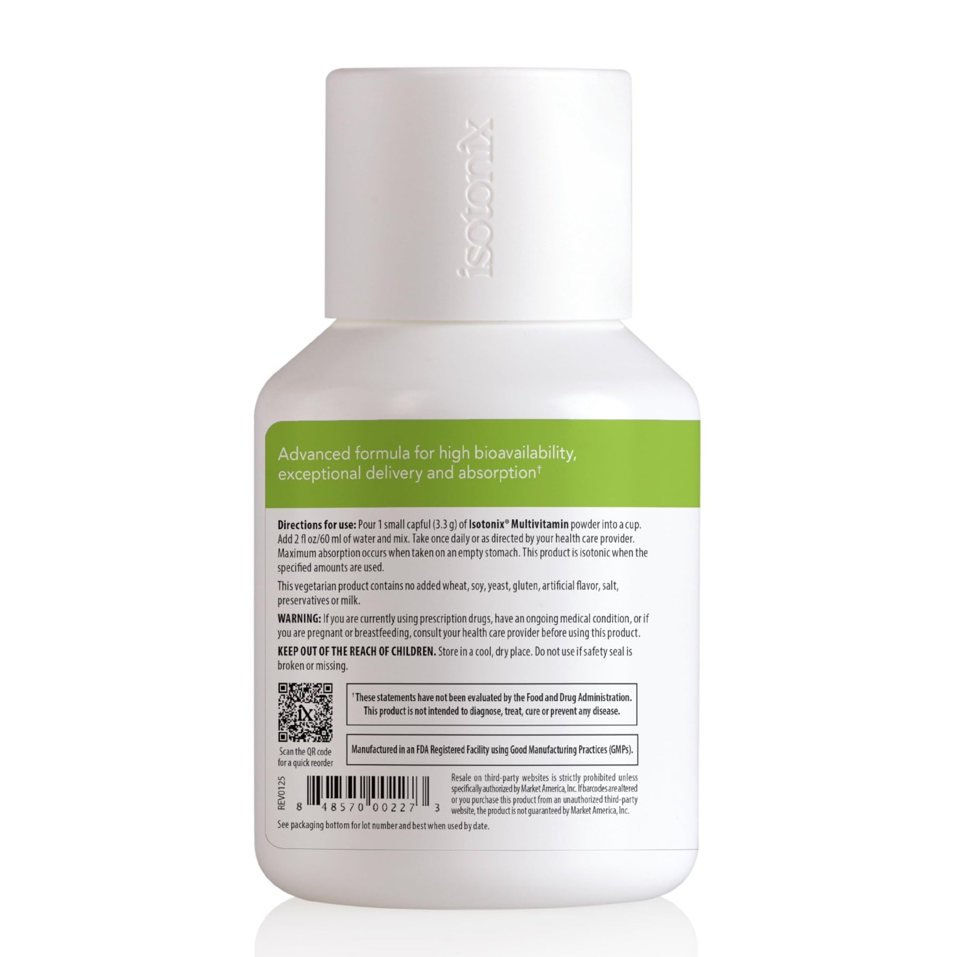 Isotonix Multivitamin Powder Without Iron – Methylated B Vitamins, Antioxidant & Mineral Support – Fast-Mix Isotonic Delivery – Vegetarian, Gluten-Free, Non-GMO – Natural Fruit Flavor – 90 Servings - dailyvitalstore