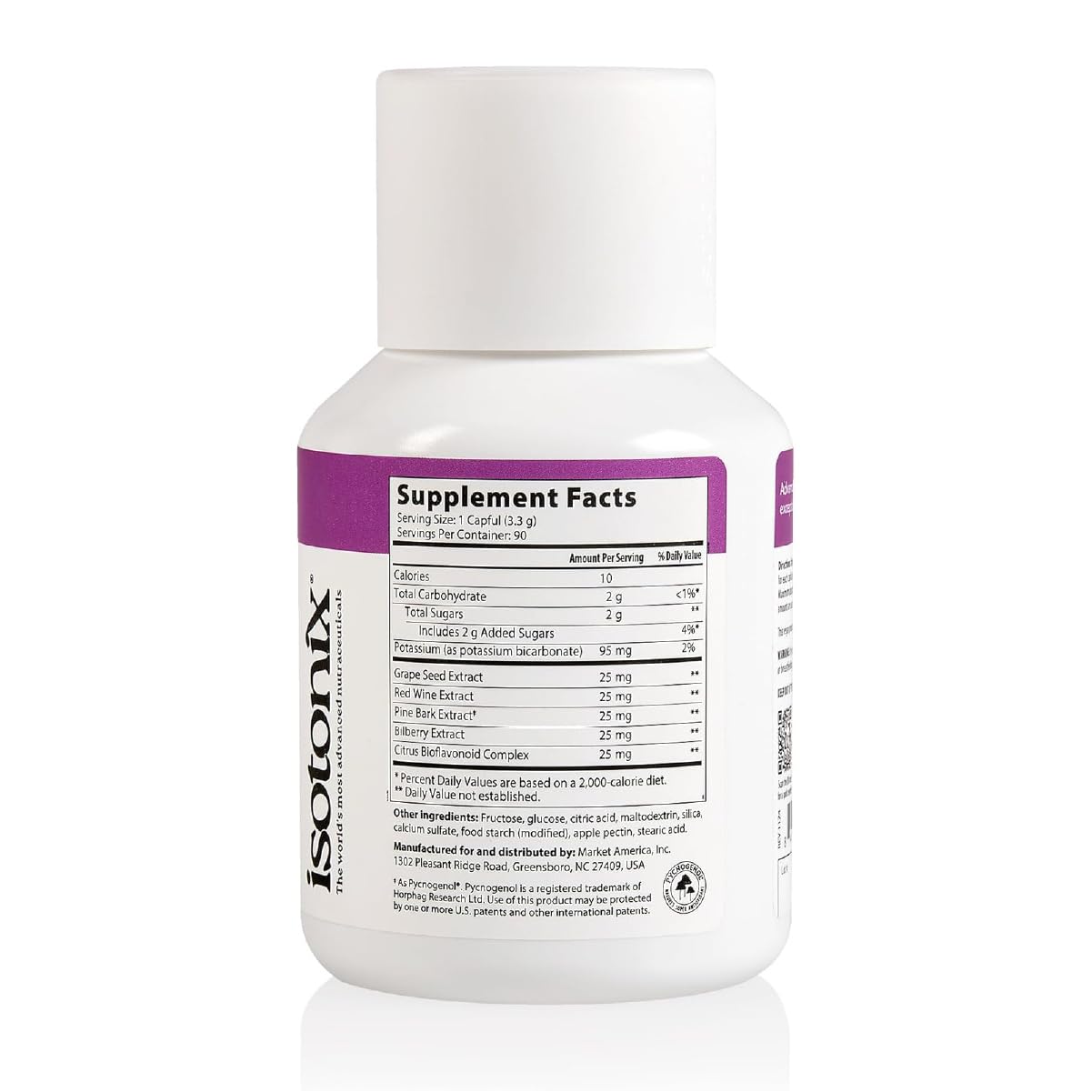 Isotonix OPC-3 Antioxidant Supplement - Pycnogenol, Grape Seed Extracts, Bilberry, Red Wine & Pine Bark Extracts - for Heart & Circulatory Support - dailyvitalstore