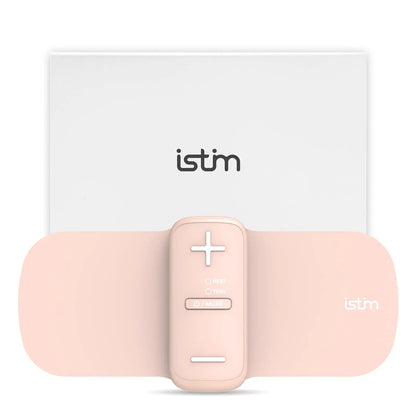 iStim S1 Wireless TENS Unit for Menstrual Relief – Period Pain Relief Device for Period Cramps and Back Pain, TENS Machine with Heat, Rechargeable Drug-Free TENS Massager with Japanese Gel Pads - dailyvitalstore