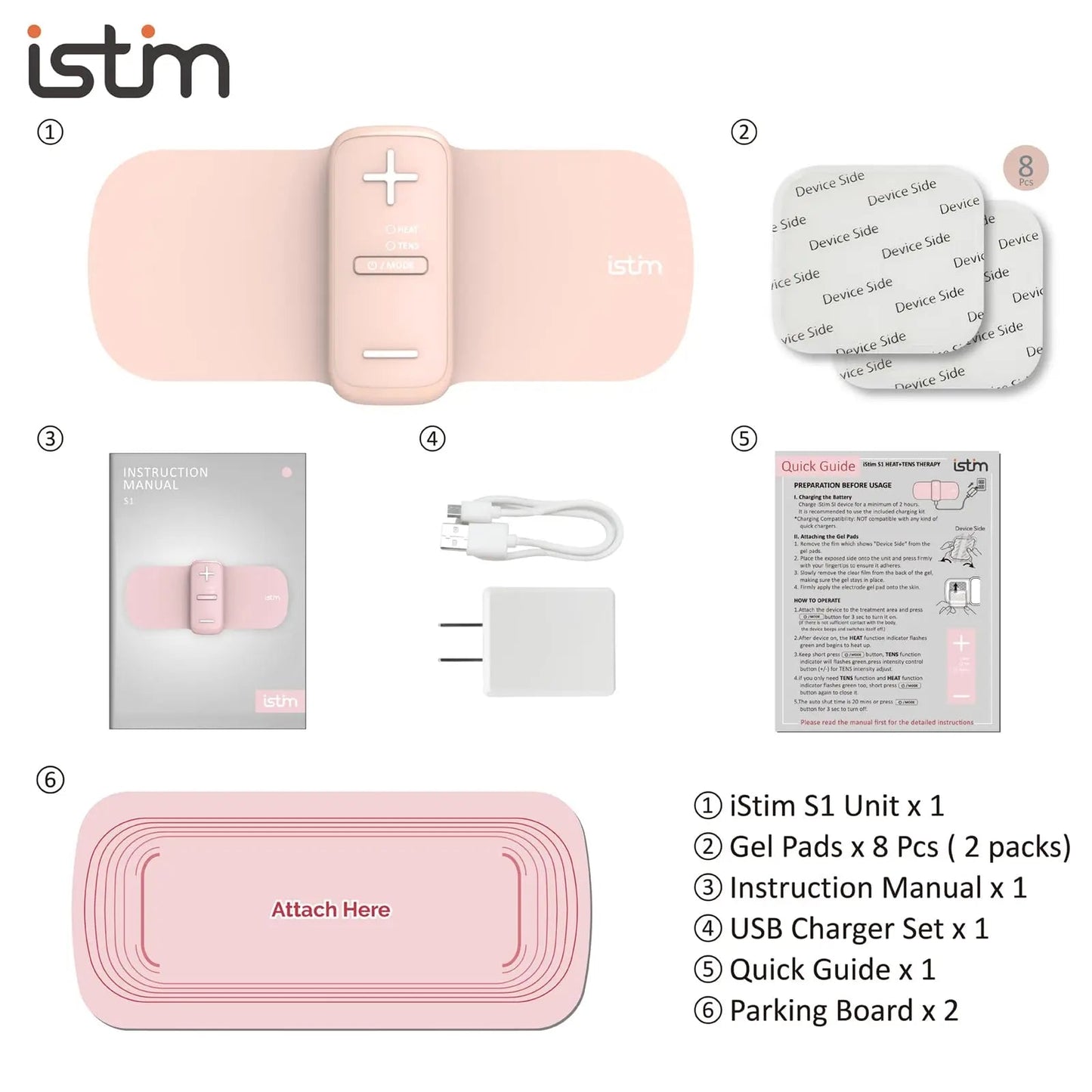 iStim S1 Wireless TENS Unit for Menstrual Relief – Period Pain Relief Device for Period Cramps and Back Pain, TENS Machine with Heat, Rechargeable Drug-Free TENS Massager with Japanese Gel Pads - dailyvitalstore