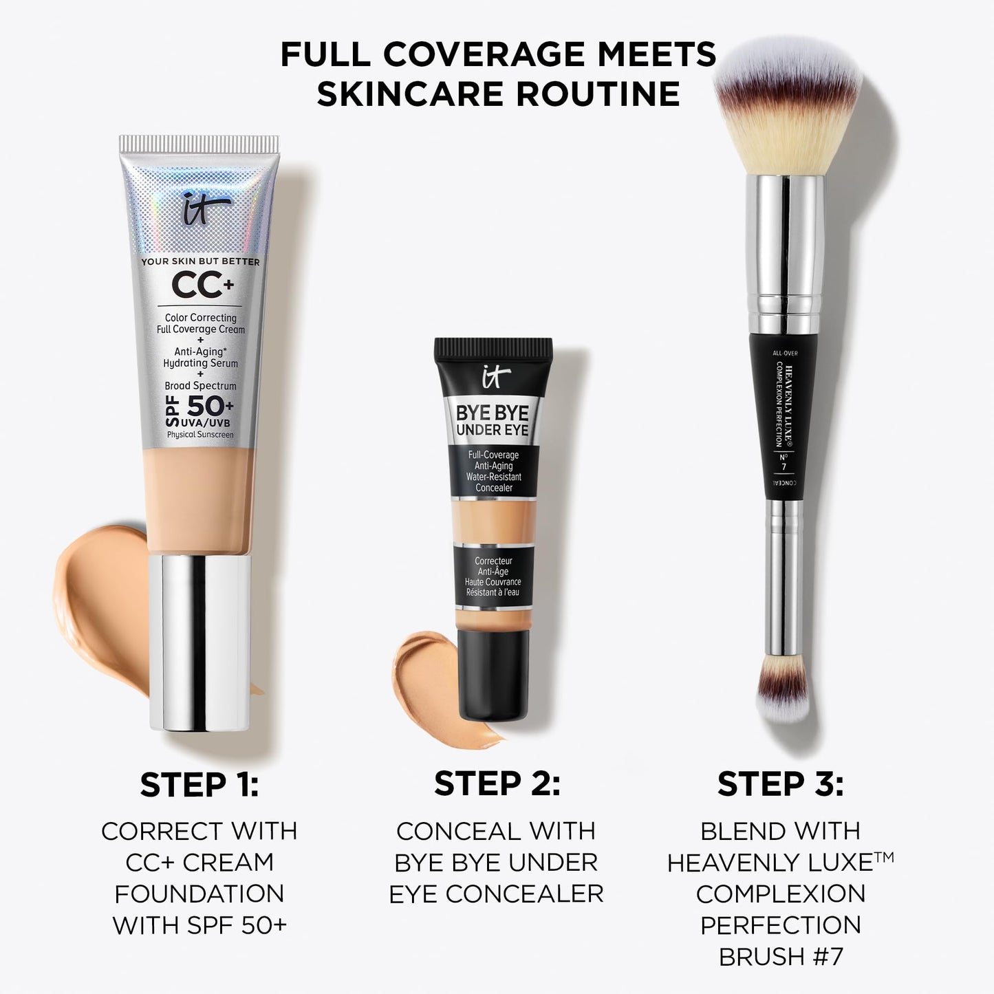 IT Cosmetics Bye Bye Under Eye Concealer (Light Nude) - Water-Resistant, Full Coverage Brightening Concealer For Dark Circles, Fine Lines, Redness & Discoloration, Anti-Aging, 24H Wear - 0.4 fl oz - dailyvitalstore