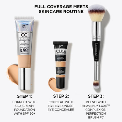 IT Cosmetics Bye Bye Under Eye Concealer (Light Nude) - Water-Resistant, Full Coverage Brightening Concealer For Dark Circles, Fine Lines, Redness & Discoloration, Anti-Aging, 24H Wear - 0.4 fl oz - dailyvitalstore