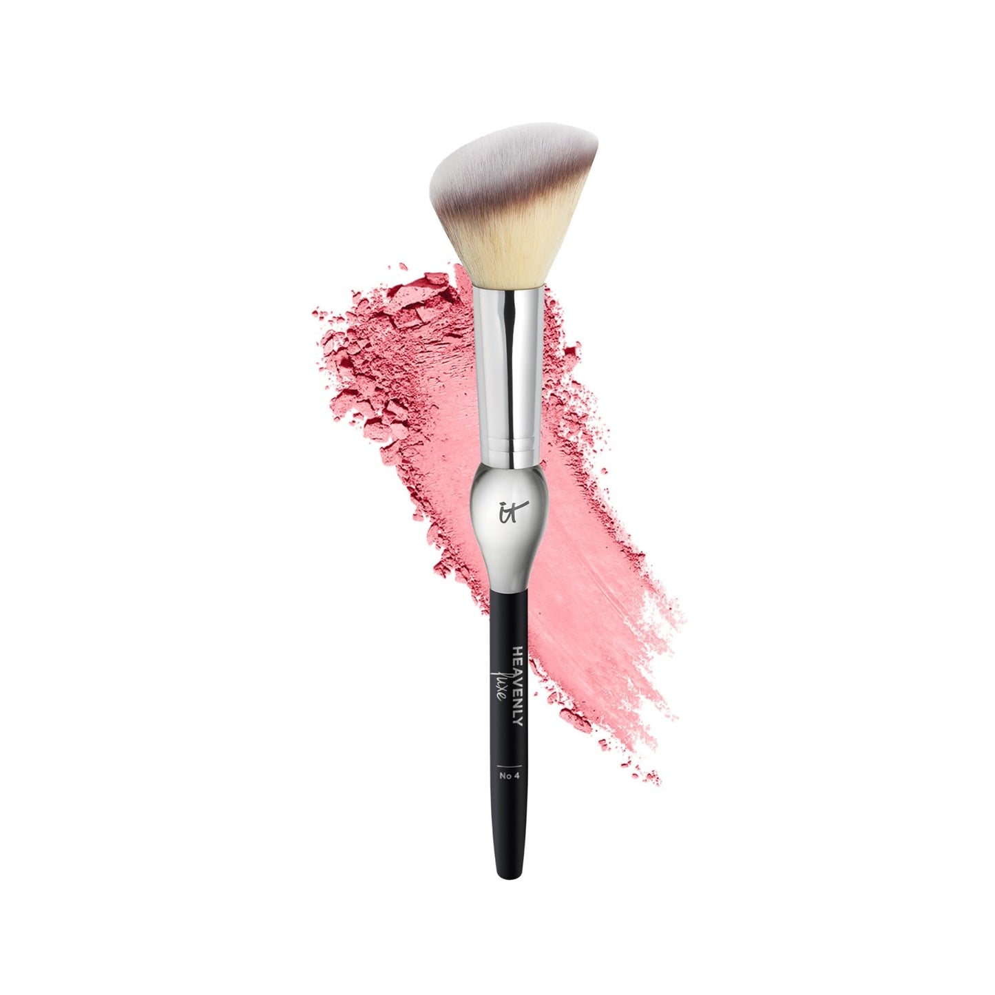 IT Cosmetics Heavenly Luxe French Boutique Blush Brush 4 - Angled Blush Brush for Cheeks - Liquid & Powder Blush Brush - Makeup Brush With Award-Winning Heavenly Luxe Hair - dailyvitalstore