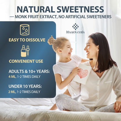 Itharoventis Zeolite Drops for Kids and Adults, Zeolite Clinoptilolite Liquid with Methyl Vitamin B12 & D3 for Gut & Speech, - dailyvitalstore