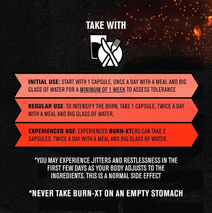 Jacked Factory Burn-XT Clinically Studied Fat Burner & Weight Loss Supplement - Appetite Suppressant & Energy Booster - with Acetyl L-Carnitine - dailyvitalstore