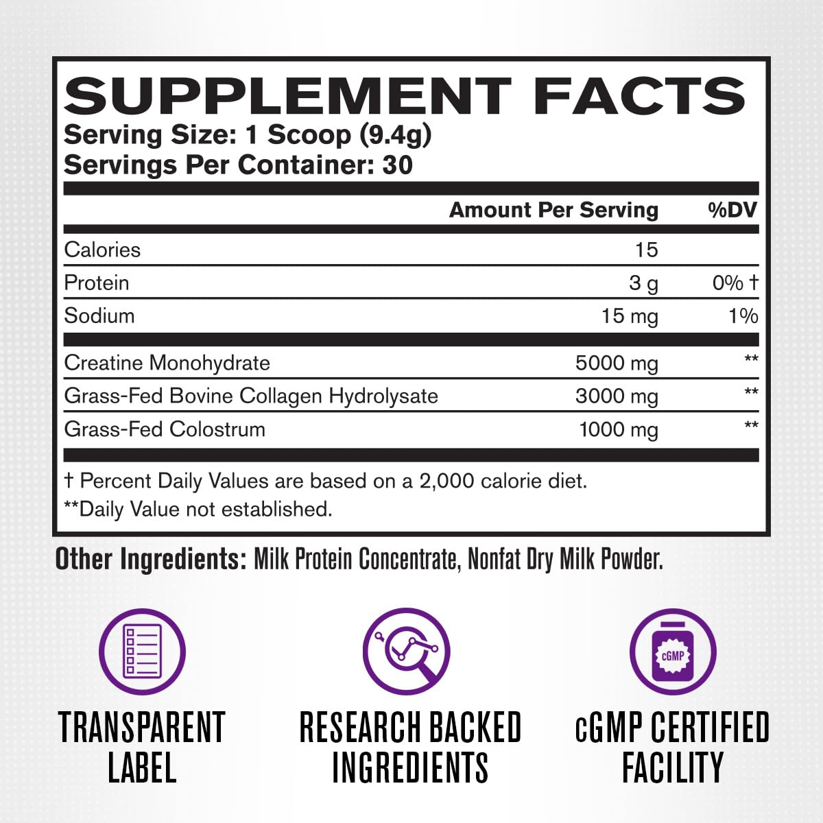 Jacked Factory Creatine for Women - Creatine Monohydrate with Collagen + Colostrum to Support Workout Performance, Lean Muscle Growth, Healthy Hair, Skin, - dailyvitalstore