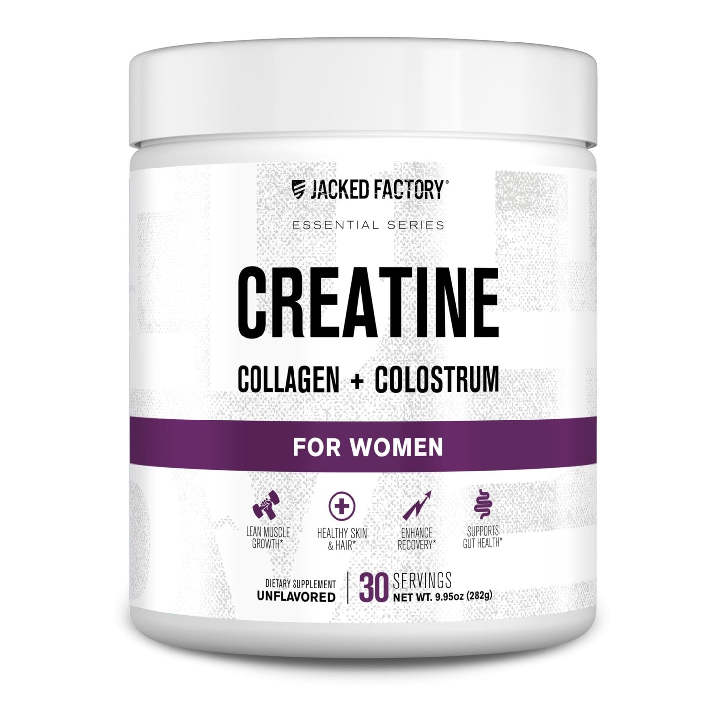 Jacked Factory Creatine for Women - Creatine Monohydrate with Collagen + Colostrum to Support Workout Performance, Lean Muscle Growth, Healthy Hair, Skin, - dailyvitalstore
