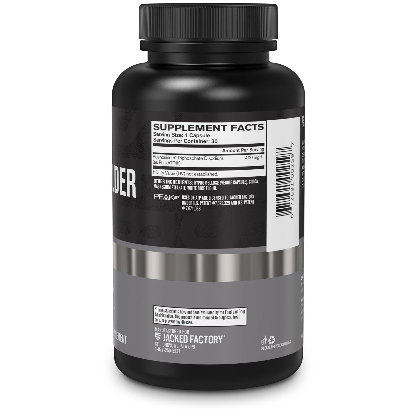 Jacked Factory Essentials Muscle Builder - ATP Muscle Builder for Men with Peak ATP to Support Muscle Gain, Enhance Athletic Performance, & Increase Strength - 30 Capsules - dailyvitalstore