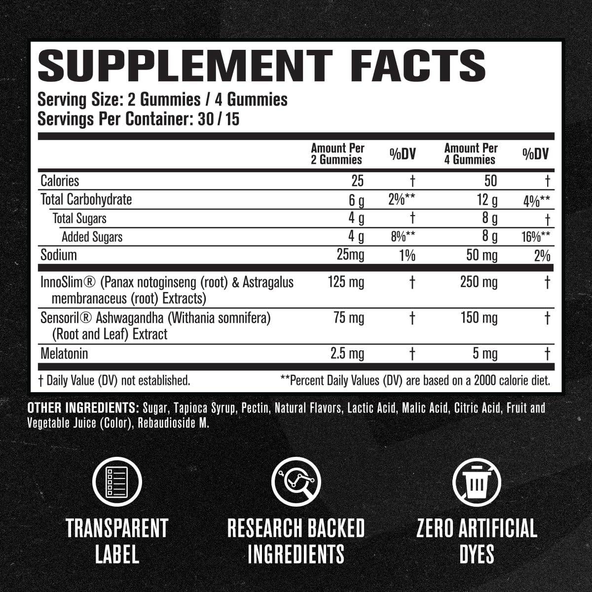 Jacked Factory Lean PM Weight Loss Gummies - Night Time Fat Burner & Appetite Suppressant Sleep Supplement with Melatonin & Ashwagandha - dailyvitalstore