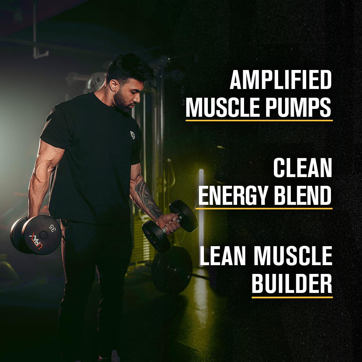 Jacked Factory Nitrosurge Build Pre Workout with Creatine for Muscle Building - Con Cret Creatine Powder & elevATP for Intense Energy, Powerful Pump - dailyvitalstore