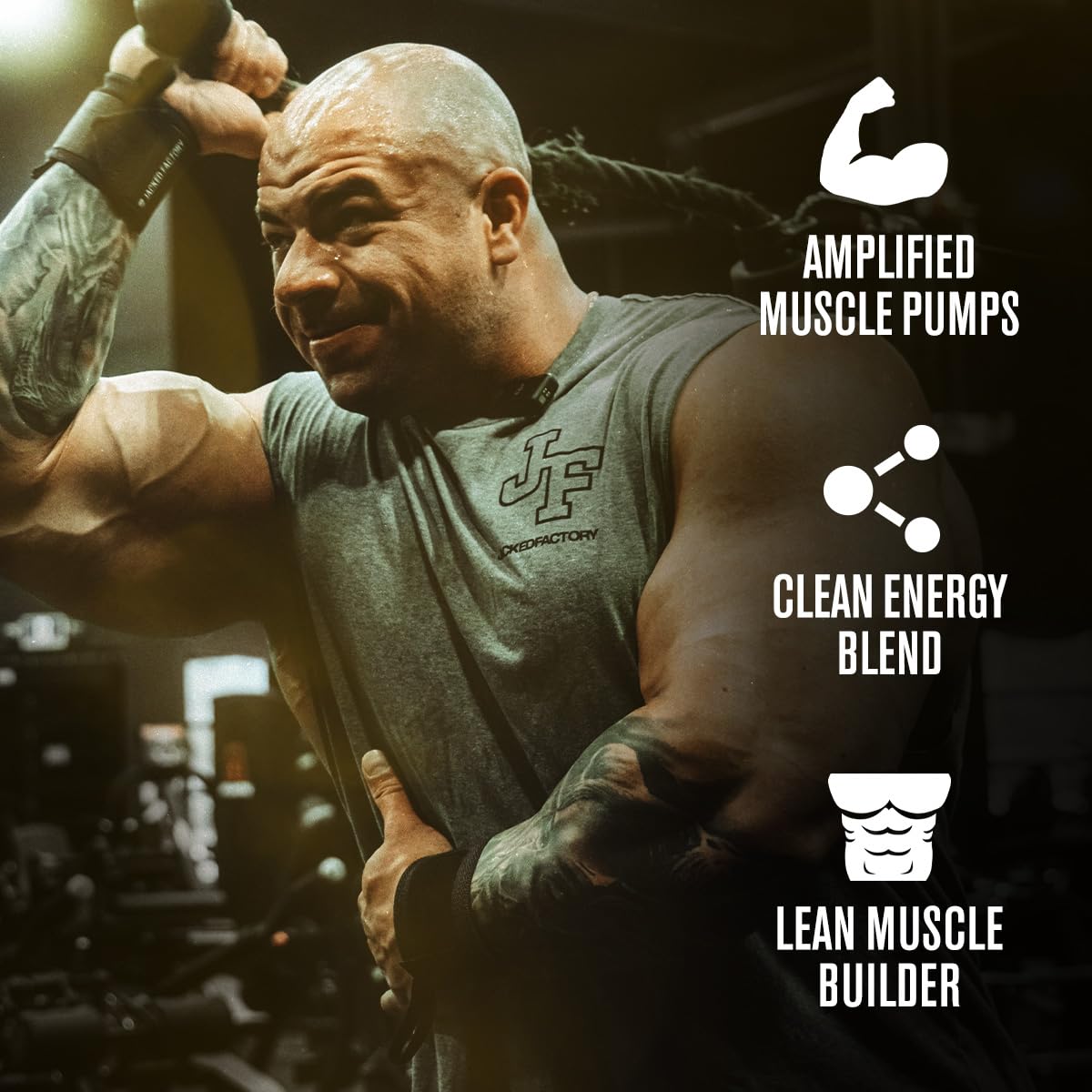 Jacked Factory Nitrosurge Build Pre Workout with Creatine for Muscle Building - Con Cret Creatine Powder & elevATP for Intense Energy, Powerful Pump, - dailyvitalstore