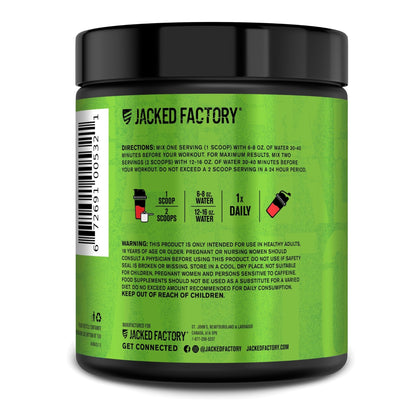 Jacked Factory NITROSURGE Pre Workout Supplement - Endless Energy, Instant Strength Gains, Clear Focus, Intense Pumps - NO Booster & Preworkout Powder with Beta Alanine - 30 Servings, Cherry Limeade - dailyvitalstore