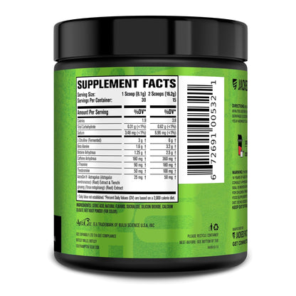 Jacked Factory NITROSURGE Pre Workout Supplement - Endless Energy, Instant Strength Gains, Clear Focus, Intense Pumps - NO Booster & Preworkout Powder with Beta Alanine - 30 Servings, Cherry Limeade - dailyvitalstore